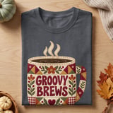 Groovy Brews Coffee Tee thumbnail 2