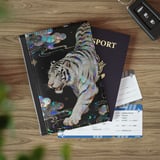 Iridescent White Tiger Passport Cover thumbnail 4