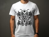 Bikes & Diamonds On Repeat | Lowrider Bike Shirt thumbnail 2