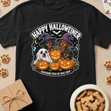 Happy Halloweiner Dachshund Tee thumbnail 1