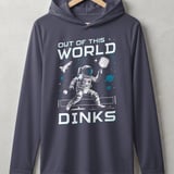 Pickleball Sport-Tek Performance Hood, Out of This World Dinks, Lightweight Hoodie thumbnail 2