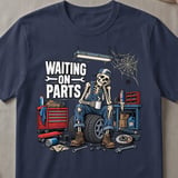 Waiting On Parts Mechanic Tee thumbnail 4