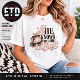 She Knows What She Likes PNG, Chic Glam Perfume Clipart, Bougie Girly Sublimation, Vintage Fashion Sunglasses Sparkle DTF Design thumbnail 2