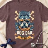 Pit Bull Dog Dad Tee | Pit Bull Dad Shirt | Pittie Dad Gift | Dog Dad Apparel thumbnail 13