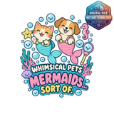 Whimsical Mermaid Pets Mug Wrap thumbnail 2