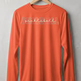 Pickleball Sport-Tek Long Sleeve Tee, Pastel Varsity Pickleball Script, Sun Shield Shirt thumbnail 4