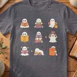 Cozy Reading Ghosts Tee thumbnail 4