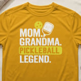 Pickleball Sport-Tek Performance Tee, Mom Grandma Pickleball Legend Graphic, Dinkeries Active Open Play Court Apparel thumbnail 3