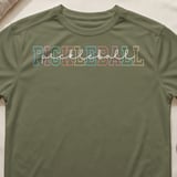 Pickleball Sport-Tek Performance Tee, Pastel Collegiate PICKLEBALL pickleball Typography, Court Apparel thumbnail 4