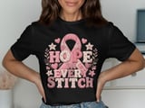 Hope In Every Stitch Faux Patchwork Tee thumbnail 1