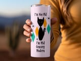 Mid Century Modern Cat Tumbler, Vintage Style Cat Decor, I'm Not Old, Retro 50s Design, I'm Mid Century Modern, Fun Cat Lover Gift thumbnail 4