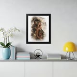 Black Woman Ancestry Wall Art Poster, She Comes From Greatness Framed Poster, African Matriarch Heritage Decor, Empowering Melanin Art thumbnail 4