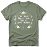Floral Nurse Anesthetist Tee thumbnail 2