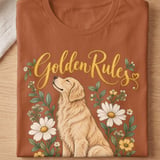 Golden Rules Golden Retriever Tee thumbnail 7