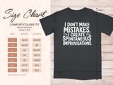 I Don't Make Mistakes Improvisation Clarinet Graphic Tee thumbnail 7
