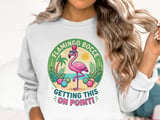 Flamingo Bocce: On Point Tropical Vibes Sweatshirt thumbnail 3