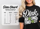 Pickleball Comfort Colors Shirt, Dink Around & Find Out, Vintage Graphic Tee, Funny Pickleball Player Gift thumbnail 14