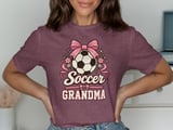 Coquette Soccer Grandma Tee thumbnail 1