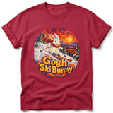 Gogh Ski Bunny ~ Comfort Colors Premium Tee thumbnail 2