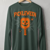 Pickleball Sport-Tek Long Sleeve Tee, Pickleween, UV Protection Athletic Performance Sun Shield Shirt thumbnail 7