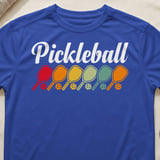 Pickleball Sport-Tek Performance Tee, Pickleball, Court Apparel Retro Paddle Graphic Athletic Shirt thumbnail 7
