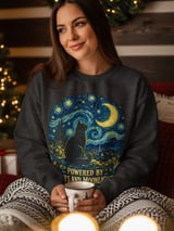 Powered By Cats And Moonlight Tee thumbnail 11