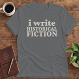 I Write Historical Fiction Softstyle Tee thumbnail 3