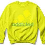 Pickleball Gildan Crewneck Sweatshirt, Addicted, Court Warm Up Layer for Passionate Players thumbnail 10