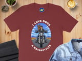 I Love Dogs And Motorcycles T-Shirt, Biker Dog Lover Tee, Funny Motorcycle Rider Shirt, Cute Dog Owner enthusiast Top thumbnail 5
