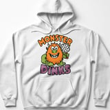 Pickleball Gildan Fleece Hoodie, Monster Dinks Funny Beast Graphic, Warm Court Pullover Sweatshirt thumbnail 7