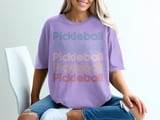 Pickleball Comfort Colors Shirt, Retro Multi Line Pickleball, Vintage Graphic Tee thumbnail 9