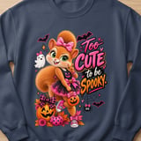Too Cute Sally the Squirrel Halloween Sweatshirt thumbnail 4