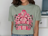 Courage In Pink Faux Patchwork Tee thumbnail 11