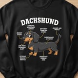 Funny Dachshund Anatomy Tee thumbnail 5