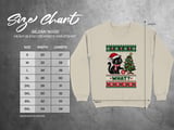 Black Cat What Pushing Christmas Tree Ornament Santa Hat Knitted Holiday Graphic Standard T Shirts thumbnail 13