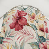 Lush Hibiscus Watercolor Shower Curtain thumbnail 6