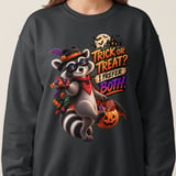 Trick or Treat Randy the Raccoon Sweatshirt thumbnail 5