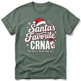 Santa's Favorite CRNA Tee thumbnail 9