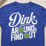 Pickleball Sport-Tek Performance Tee, Dink Around & Find Out, Athletic Pickleball Court Apparel thumbnail 7