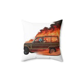 Grand Wagoneer Skeleton Pillows, Burning Waggy Pillow Cases, Spooky Vehicle Art, Automotive Gifts, Unique Car Decor, Skull Driver thumbnail 3