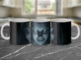 Haunted Ghost Face Mug Wrap PNG, Spooky Scary Woman Digital Design for 11oz 15oz Sublimation Mug, Horror thumbnail 9