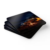 Grand Wagoneer Corkwood Coaster Set, The Waggy Coasters, Car Coasters, Camping Coasters, Gift for Car Lovers, Drink Coasters thumbnail 2