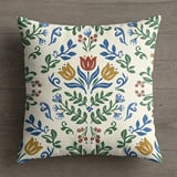 Whimsical Folk Floral Pillow Case thumbnail 9