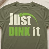 Pickleball Sport-Tek Performance Tee, Just DINK it Graphic, Moisture-Wicking Pickleball Court Apparel thumbnail 4