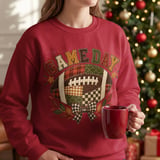 Game Day Sweatshirt Vintage Fall Football Hoodie Coquette Patchwork Football Shirt Cute Tailgate Tote Bag Autumn Gameday Mom Gift thumbnail 7