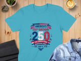 America 250th Birthday T-Shirt, Patriotic Quarter-Millennial July 4 1776 Celebration Tee, US History Gift thumbnail 3