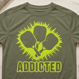 Pickleball Sport-Tek Performance Tee, Addicted Triple Paddle Graphic, Moisture Wicking Court Apparel thumbnail 4