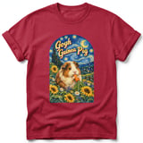Gogh Guinea Pig ~ Comfort Colors Premium Tee thumbnail 2