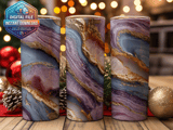 20 oz Tumbler Wrap, Geode Stone Sublimation Design, Straight Tapered Wrap png, Marble Texture, Instant Download, Tumbler Digital thumbnail 2