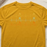 Pickleball Sport-Tek Performance Tee, Pickleball Paddle Heartbeat Pulse Lifeline Graphic, Court Apparel thumbnail 3